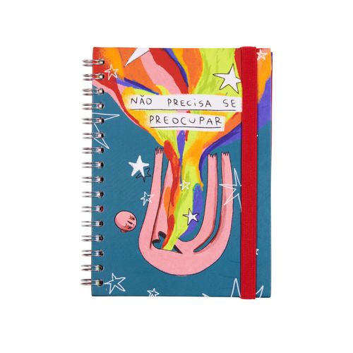 Caderno A5 com Divisórias Arte do Luc REENCONTRAR