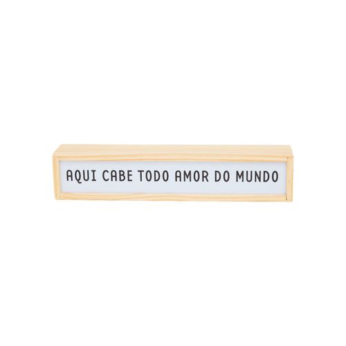 Luminária Frases M TODO AMOR