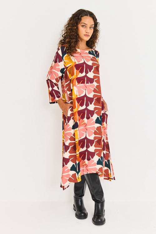 Vestido Estampado Ginko Nó