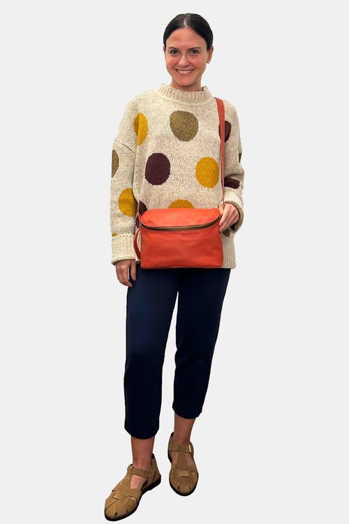Bolsa de Couro Meia Lua ACEROLA
