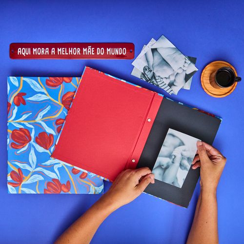 Álbum De Fotos Pino 20X27 P FLORAL POEMA