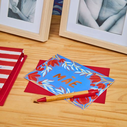 Cartão 13x18 Floral Poema Mães