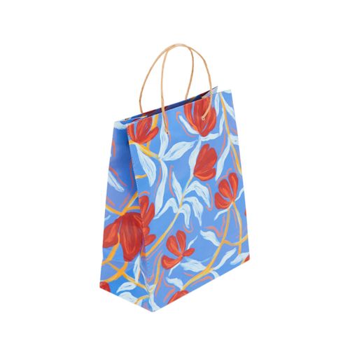 SACOLA DE PRESENTE M FLORAL POEMA
