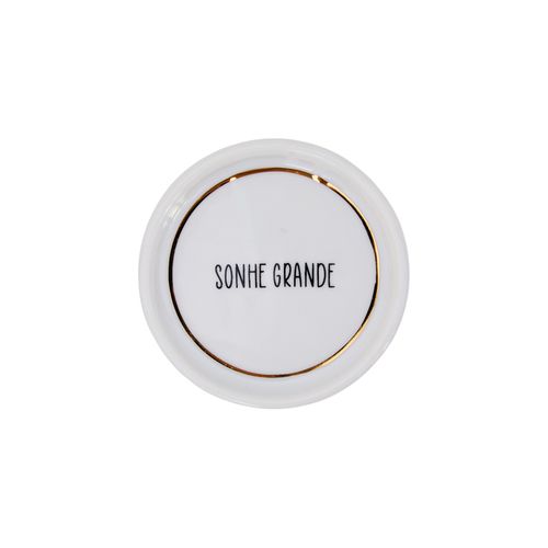 Prato Porcelana 9 cm SONHE GRANDE
