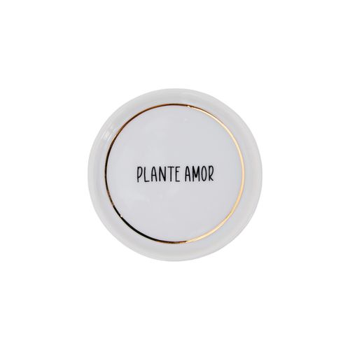 Prato Porcelana 9 cm PLANTE AMOR