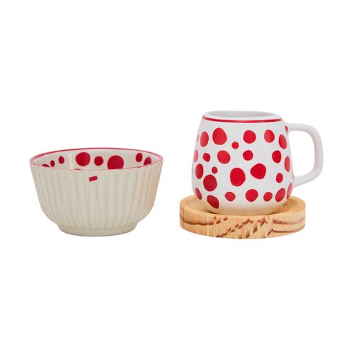 Kit de Cerâmica Bowl e Caneca POA VERMELHO