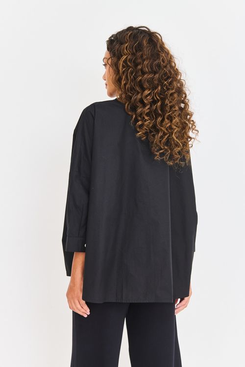 Blusa Kimono Empapelada PRETA