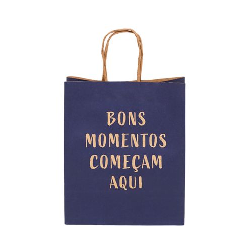 Sacola Cores Frase M BONS MOMENTOS
