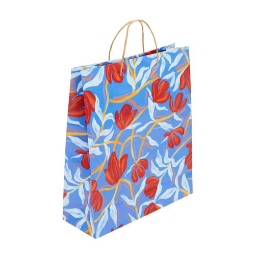 SACOLA DE PRESENTE G FLORAL POEMA