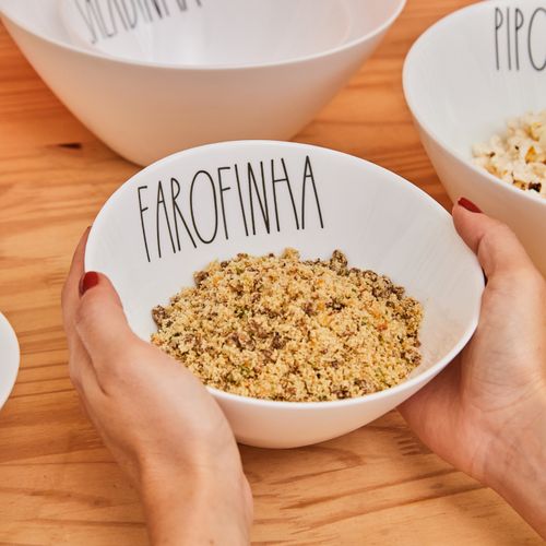 Tigela Porcelana M 0,8 Litros FAROFINHA