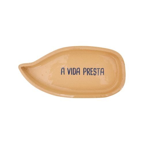 Prato Decorativo Cerâmica Balão Frases A VIDA PRESTA