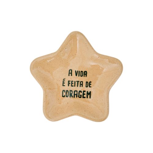 Mini Estrela Cerâmica Frases
A VIDA É FEITA DE CORAGEM