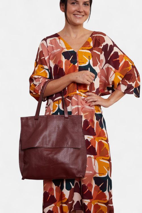 Bolsa De Couro Merci MALBEC