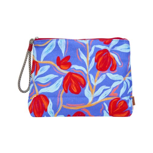Nécessaire Lona Triângulo Pequena FLORAL POEMA