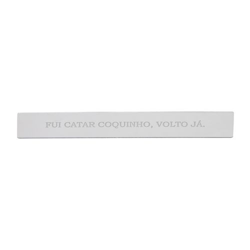 Placa Acrílico Espelhada CATAR COQUINHO