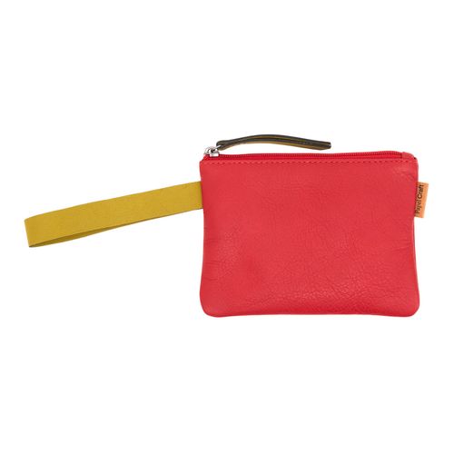 Kit Nécessaire Couro com Mini Chaveiro VERMELHO/CITRUS - imagem 4