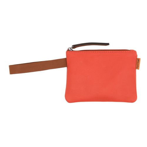 Kit Nécessaire Couro com Mini Chaveiro ACEROLA/TAN - imagem 3