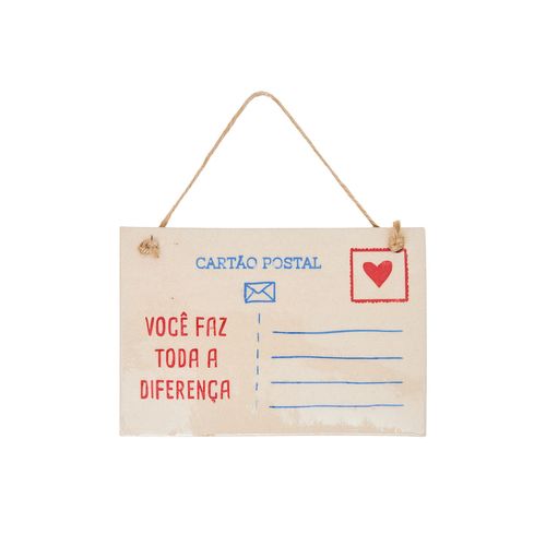 Cartão Postal em Cerâmica VOCÊ FAZ TODA A DIFERENÇA