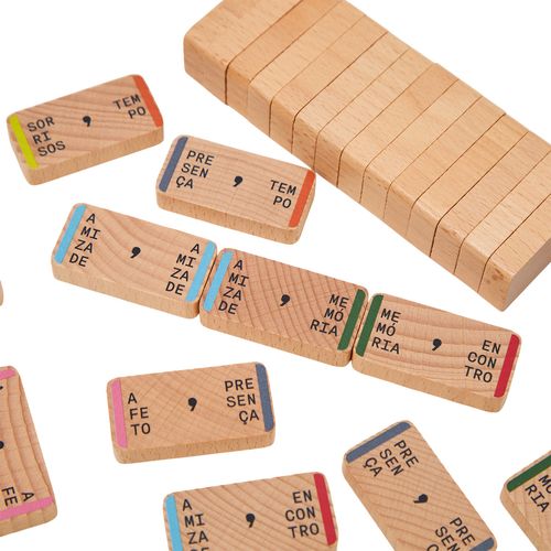 Jogo de Dominó 28 peças Afeto