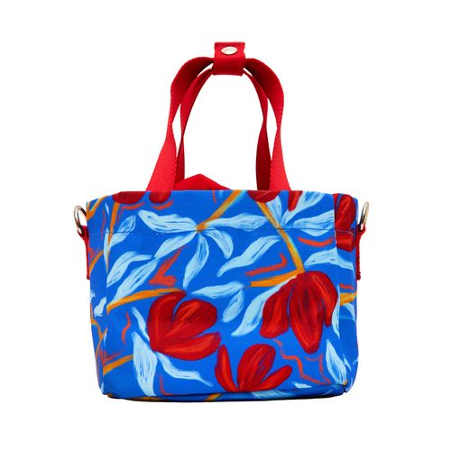 Lancheira Oxford Quadrada C/ Alça Transpassada FLORAL POEMA