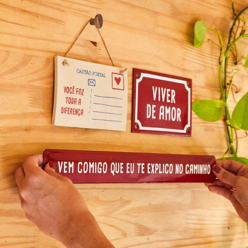 Cartão Postal em Cerâmica VOCÊ FAZ TODA A DIFERENÇA