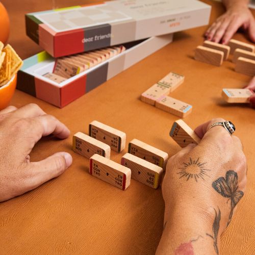 Jogo de Dominó 28 peças Afeto