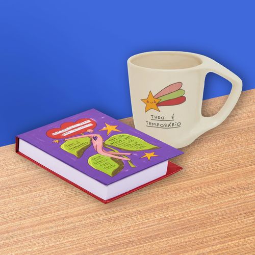 Kit Bloco Tampa M e Caneca Luc LEMBRETES COM TEMPORÁRIO