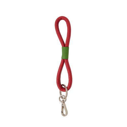 Chaveiro Couro Infinito VERMELHO/CLOROFILA