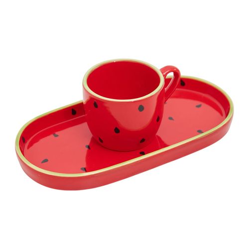 Kit Caneca com Prato MELANCIA