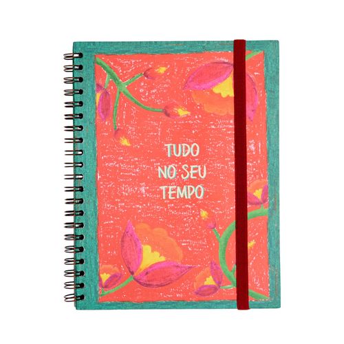 Caderno Universitário A4 90 Folhas TUDO NO SEU TEMPO