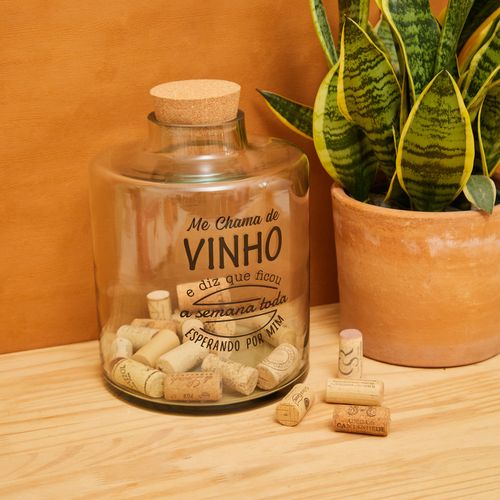 Garrafão de Vidro Me Chama de Vinho