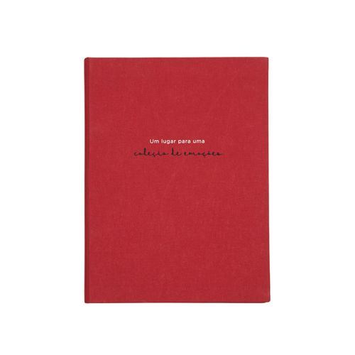 Álbum de Fotos Pino Vertical 20x27 Coleção de Emoções 
VERMELHO