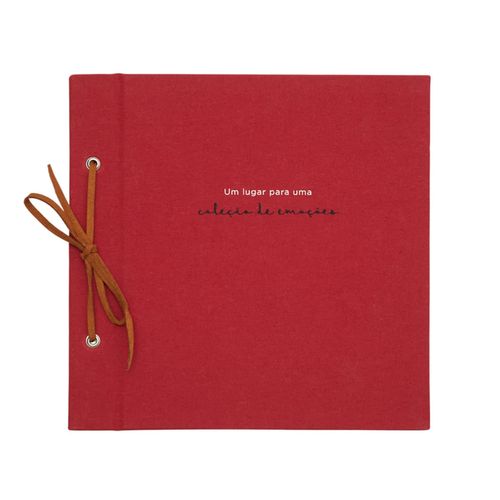 Caderno de Assinatura 25x25 Coleção de Emoções 
VERMELHO