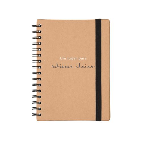 Caderno A5 90 Folhas Pautado Rabiscar Ideias 
KRAFT