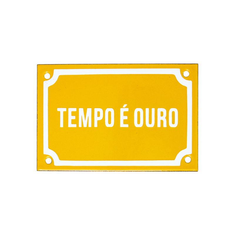 PLACA_DE_METAL_15_X_10_CM_O_TEMPO_E_OURO_VA10734_PAPEL_CRAFT_1