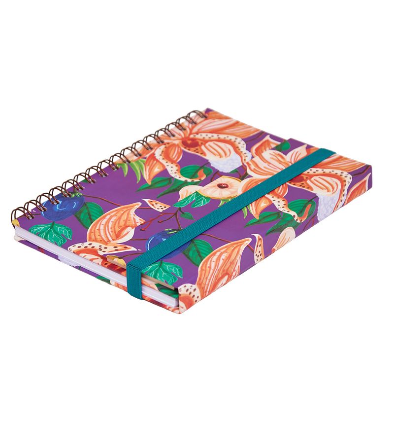 CADERNO A5 COM ABA 90FLS ESTAMPAS_FLORAL_FRUTA_CA2838_PAPEL_CRAFT_3