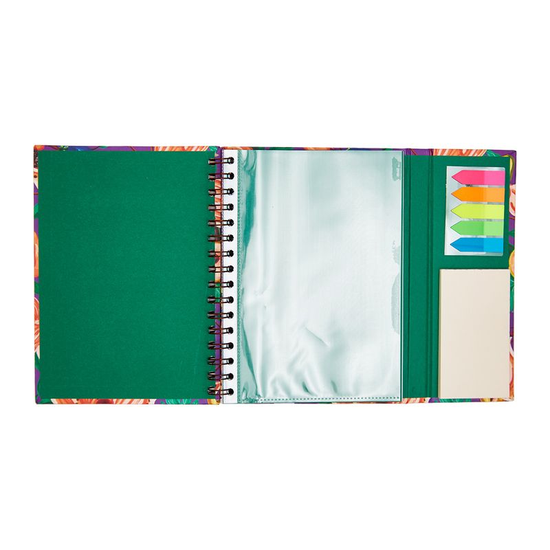 CADERNO A5 COM ABA 90FLS ESTAMPAS_FLORAL_FRUTA_CA2838_PAPEL_CRAFT_5