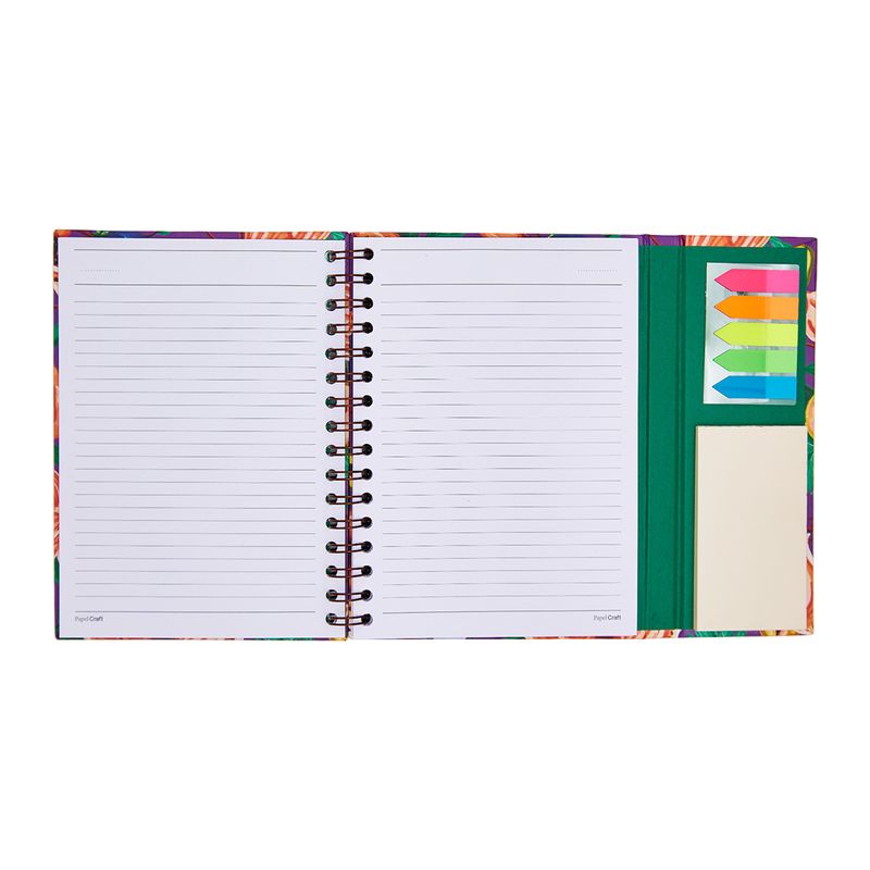 CADERNO A5 COM ABA 90FLS ESTAMPAS_FLORAL_FRUTA_CA2838_PAPEL_CRAFT_6