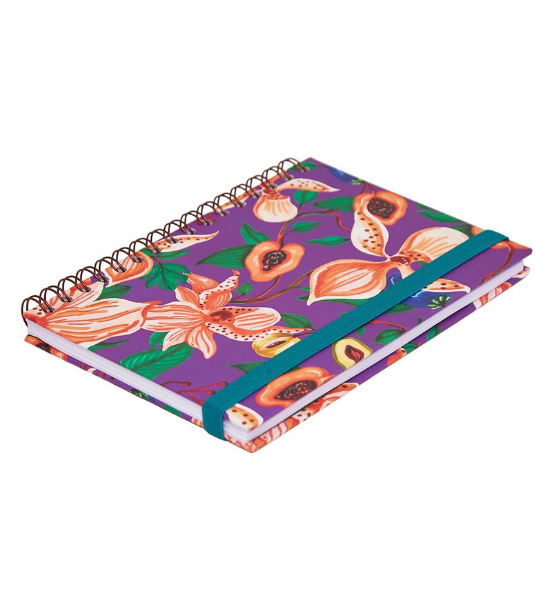 CADERNO_A5_90_FOLHAS_ESTAMPAS_PAUTADO_FLORAL_FRUTA_CA2350_PAPEL_CRAFT_3