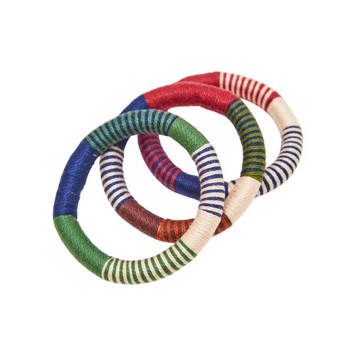Trio Pulseiras Coloridas 
VINHO/OFF/MARINHO/VERDE