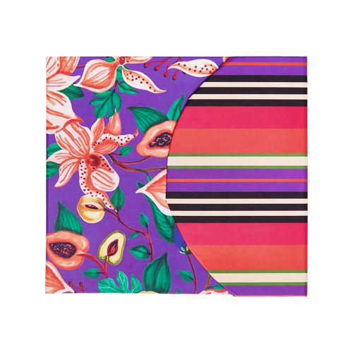 Bloco Ímã C/ Aba Envelope Arrendondado FLORAL FRUTA / LISTRA FRUTA