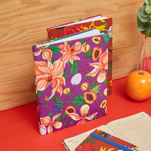 Agenda Semanal Estampas 2026 FRUTA FLOR