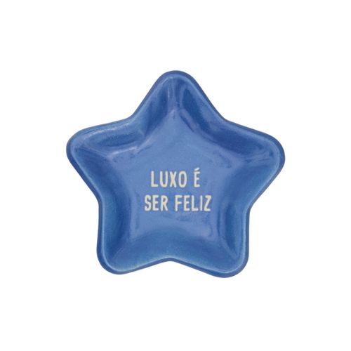 Mini Estrela Cerâmica Frases Colorida 
LUXO É SER FELIZ