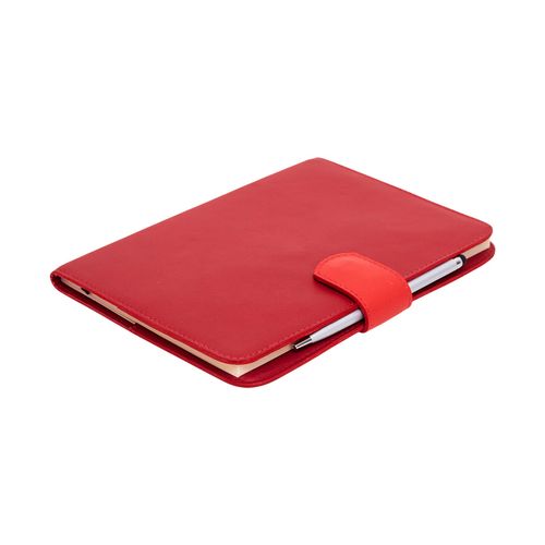 Agenda Semanal Couro Lingueta com Caneta 2026 VERMELHO/CARMENE