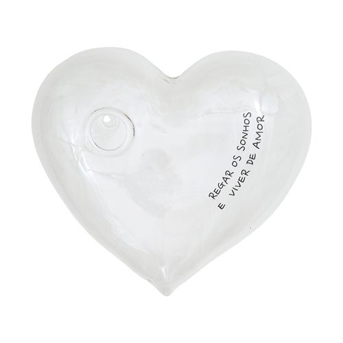 Floreira Coração de Vidro Decorativo
REGAR OS SONHOS