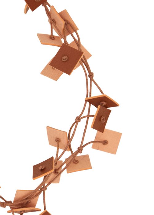 Colar Hang Fecho com Imã CARAMELO/LARANJA