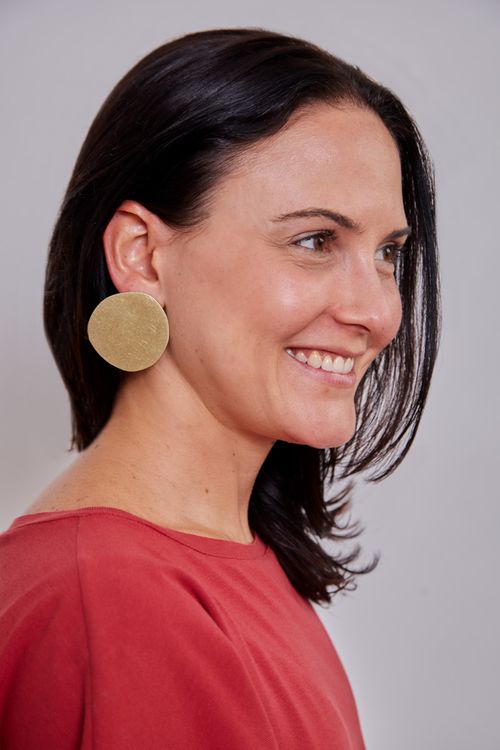 Brinco Circulo Orgânico DOURADO CLARO FOSCO