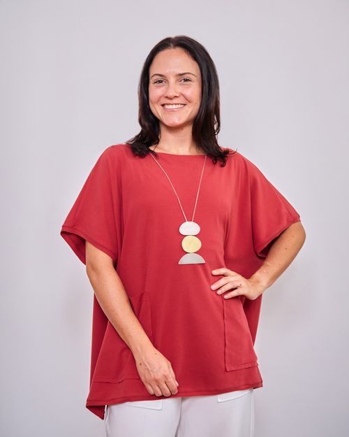 Colar Círculo Oval e Meia Lua PRATA / DOURADO / COBRE