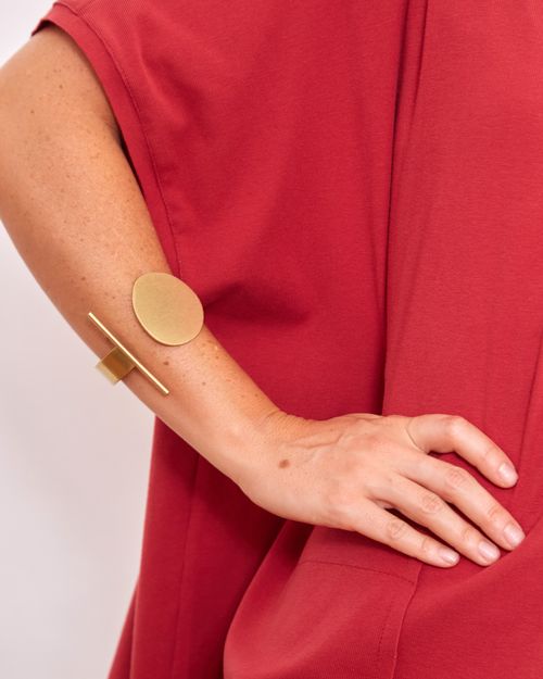 Bracelete Círculo DOURADO FOSCO