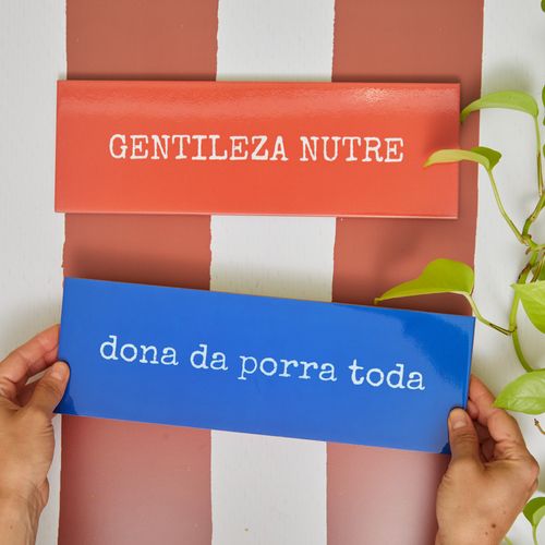 Azulejo Decorativo Gentileza Nutre